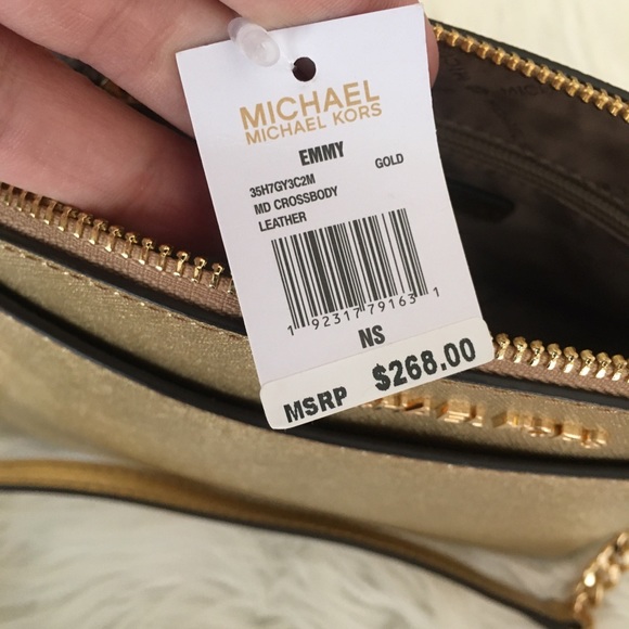 Final sale ✨Michael Kors Emmy gold crossbody bag - Picture 8 of 8